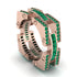 Emerald Monarch Baguette Gold Men's Ring - Micah No. 5 image 2