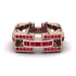 Ruby Monarch Baguette Gold Men's Ring - Micah No. 11 image 3