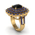 Sapphire Multi Halo Oval Engagement Ring - Caitlin No. 67 image 2