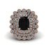 Diamond Multi Halo Oval Engagement Ring - Caitlin No. 8 image 3