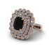 Diamond Multi Halo Oval Engagement Ring - Caitlin No. 8 image 1