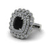 Diamond Multi Halo Oval Engagement Ring - Caitlin No. 9 image 1