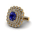 Diamond Multi Halo Oval Engagement Ring - Caitlin No. 13 image 1