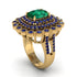 Sapphire Multi Halo Oval Engagement Ring - Caitlin No. 64 image 3