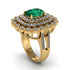 Diamond Multi Halo Oval Engagement Ring - Caitlin No. 4 image 2