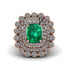 Diamond Multi Halo Oval Engagement Ring - Caitlin No. 5 image 3
