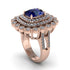 Diamond Multi Halo Oval Engagement Ring - Caitlin No. 14 image 2