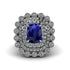 Diamond Multi Halo Oval Engagement Ring - Caitlin No. 15 image 3