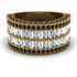 Diamond Multi-Row Halo Wedding Band - Blake No. 31 image 2