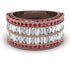 Diamond Multi-Row Halo Wedding Band - Blake No. 47 image 2