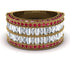 Diamond Multi-Row Halo Wedding Band - Blake No. 46 image 2