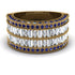 Diamond Multi-Row Halo Wedding Band - Blake No. 61 image 2