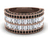 Diamond Multi-Row Halo Wedding Band - Blake No. 32 image 2