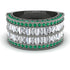 Diamond Multi-Row Halo Wedding Band - Blake No. 18 image 2