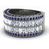 Diamond Multi-Row Halo Wedding Band - Blake No. 63 image 3