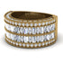 Diamond Multi-Row Halo Wedding Band - Blake No. 1 image 3