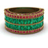 Emerald Multi-Row Halo Wedding Band - Blake No. 49 image 2