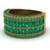 Emerald Multi-Row Halo Wedding Band - Blake No. 19 image 3