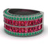 Ruby Multi-Row Halo Wedding Band - Blake No. 27 image 3