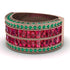 Ruby Multi-Row Halo Wedding Band - Blake No. 26 image 3