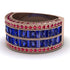 Sapphire Multi-Row Halo Wedding Band - Blake No. 59 image 3