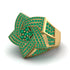 Natural Emeralds Men's Star Fashion Ring - Toby No. 4 image 1
