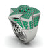 Natural Emeralds Men's Star Fashion Ring - Toby No. 6 image 3