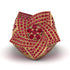 Natural Rubys Men's Star Fashion Ring - Toby No. 10 image 2