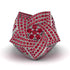 Natural Rubys Men's Star Fashion Ring - Toby No. 12 image 2