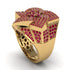 Natural Rubys Men's Star Fashion Ring - Toby No. 10 image 3