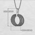Three Circle Necklace With Diamond - Octavia No. 2 image 3