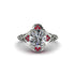 Diamond Ornate Filigree Engagement Ring - Evie No. 48 image 2