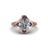 Diamond Ornate Filigree Engagement Ring - Evie No. 62 image 2