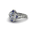 Diamond Ornate Filigree Engagement Ring - Evie No. 63 image 3