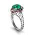 Emerald Ornate Filigree Engagement Ring - Evie No. 51 image 1