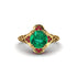 Emerald Ornate Filigree Engagement Ring - Evie No. 49 image 2