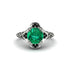 Emerald Ornate Filigree Engagement Ring - Evie No. 36 image 2