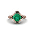 Emerald Ornate Filigree Engagement Ring - Evie No. 35 image 3