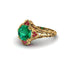Emerald Ornate Filigree Engagement Ring - Evie No. 49 image 3