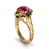 Ruby Ornate Filigree Engagement Ring - Evie No. 40 image 1