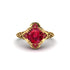 Ruby Ornate Filigree Engagement Ring - Evie No. 55 image 2