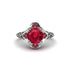 Ruby Ornate Filigree Engagement Ring - Evie No. 57 image 2