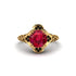 Ruby Ornate Filigree Engagement Ring - Evie No. 40 image 2