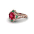 Ruby Ornate Filigree Engagement Ring - Evie No. 26 image 3
