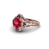 Ruby Ornate Filigree Engagement Ring - Evie No. 71 image 3