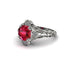 Ruby Ornate Filigree Engagement Ring - Evie No. 12 image 3