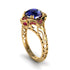Sapphire Ornate Filigree Engagement Ring - Evie No. 58 image 1