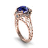 Sapphire Ornate Filigree Engagement Ring - Evie No. 14 image 1