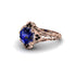 Sapphire Ornate Filigree Engagement Ring - Evie No. 44 image 3