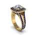 Diamond Pave Split Shank Engagement Ring - Averie No. 61 image 1